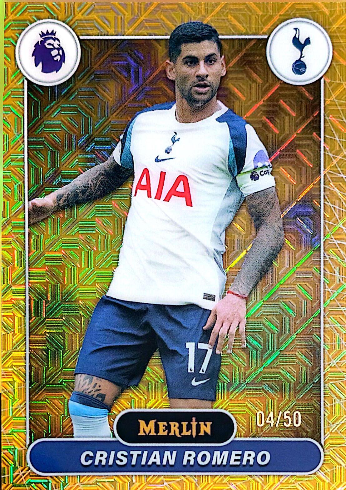 Cristian Romero #180 2026 Topps Merlin Premier League