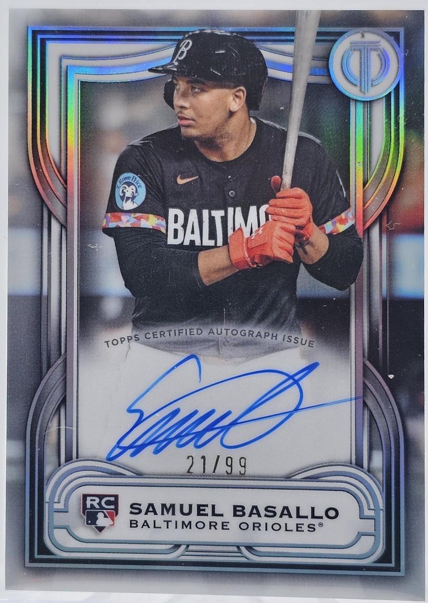 Samuel Basallo #LIA-SB 2026 Topps Tribute Baseball League Inauguration Autographs
