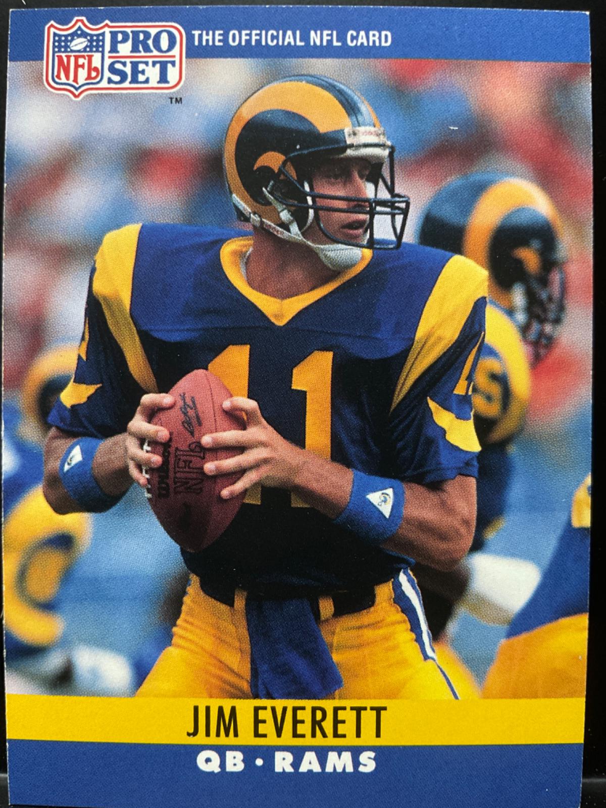 Jim Everett #165 Football Cards 1990 Pro Set
