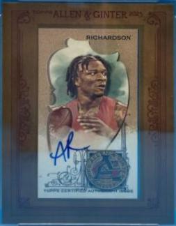 Anthony Richardson #MA-ARI Baseball Cards 2023 Topps Allen & Ginter Mini Framed Autographs