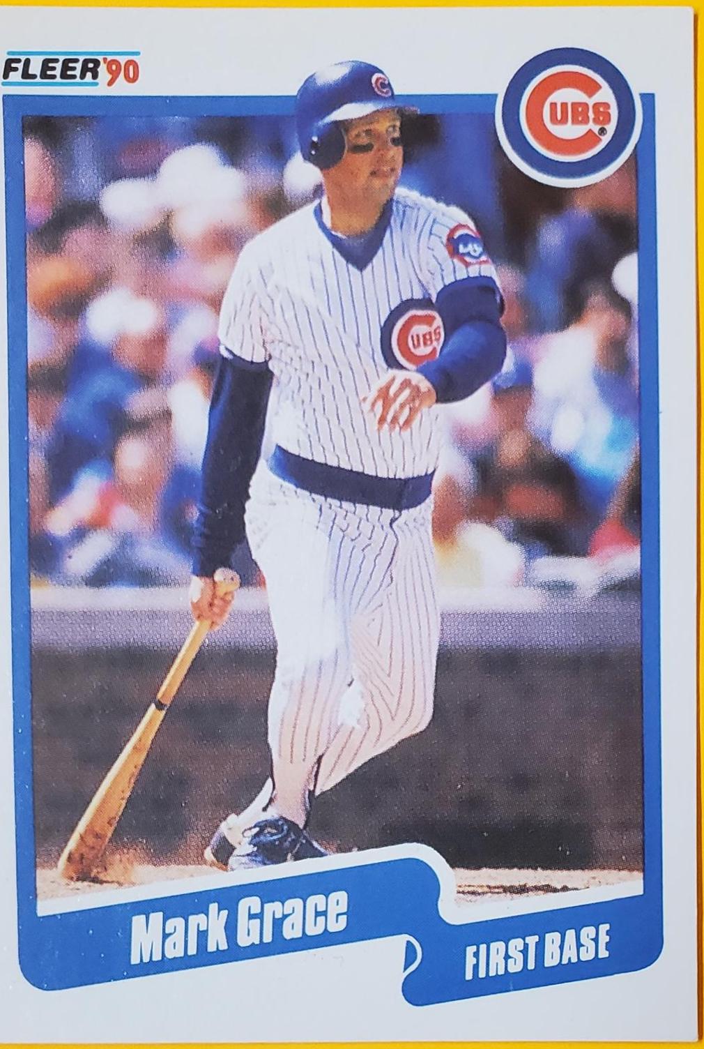 Mark Grace #32 Baseball Cards 1990 Fleer