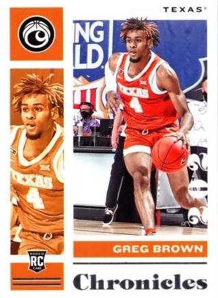 Greg Brown III #14 Basketball Cards 2021 Panini Chronicles Draft Picks