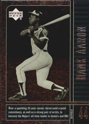 Hank Aaron #9 Baseball Cards 2000 Upper Deck Legends