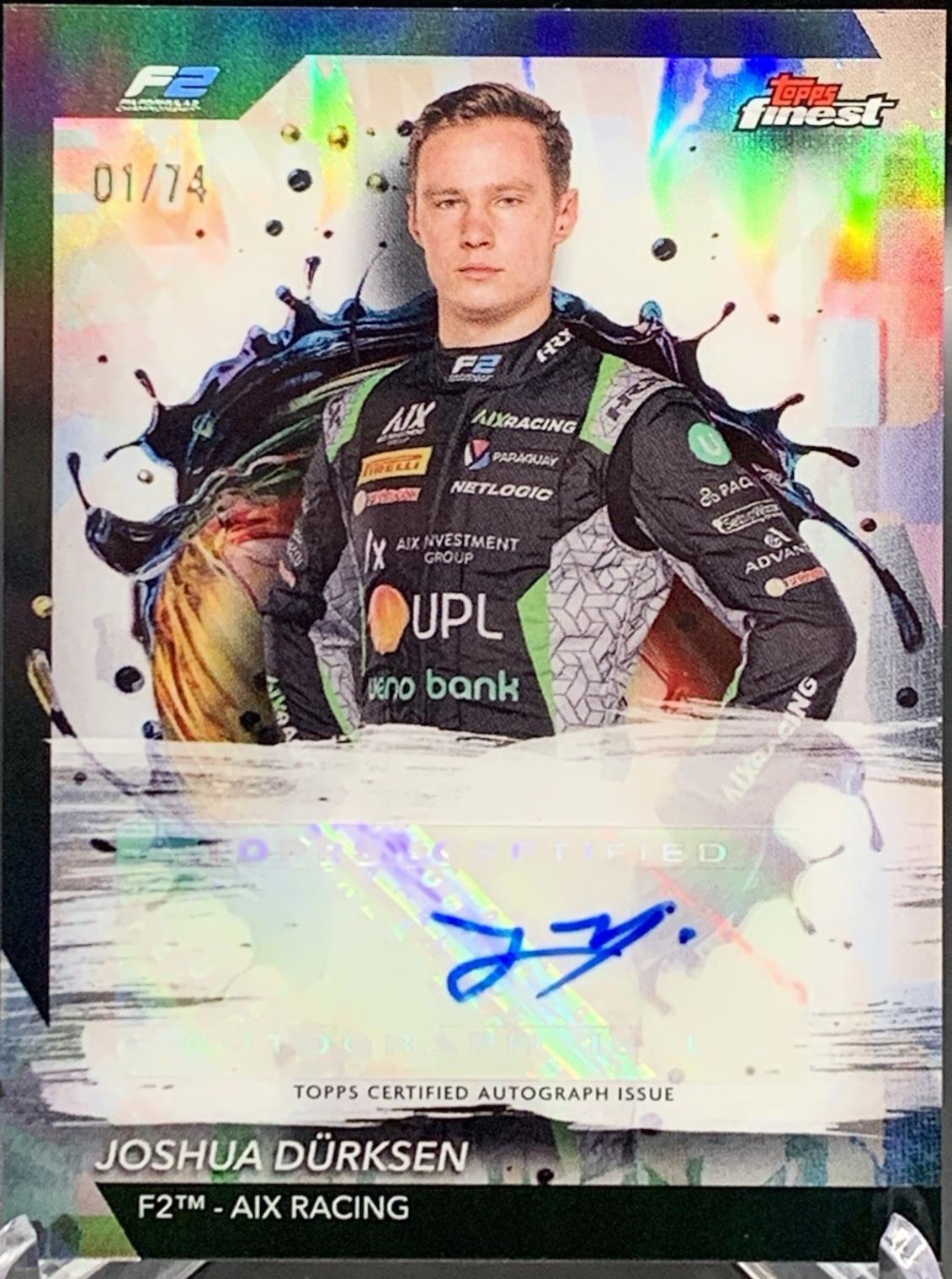 Joshua Durksen #FAC-DUR Racing Cards 2024 Topps Finest Formula 1 Autograph