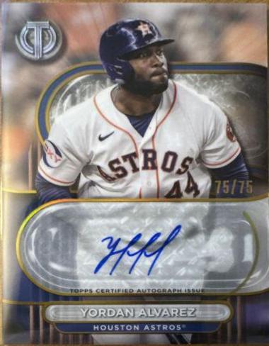 Yordan Alvarez #TA-YA 2024 Topps Tribute Baseball Autographs