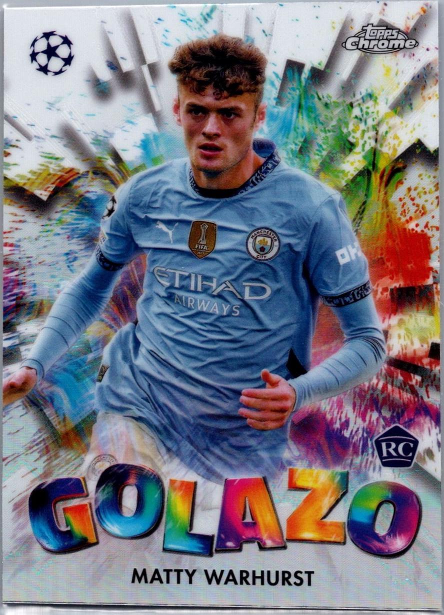 Matty Warhurst #GZ-11 Soccer Cards 2024 Topps Chrome UEFA Golazo