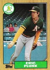 Eric Plunk #587 Baseball Cards 1987 Topps Prices