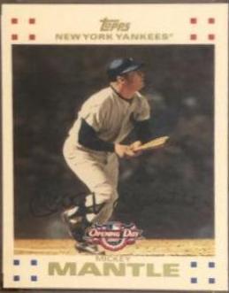 Mickey Mantle #7 Baseball Cards 2007 Topps Opening Day