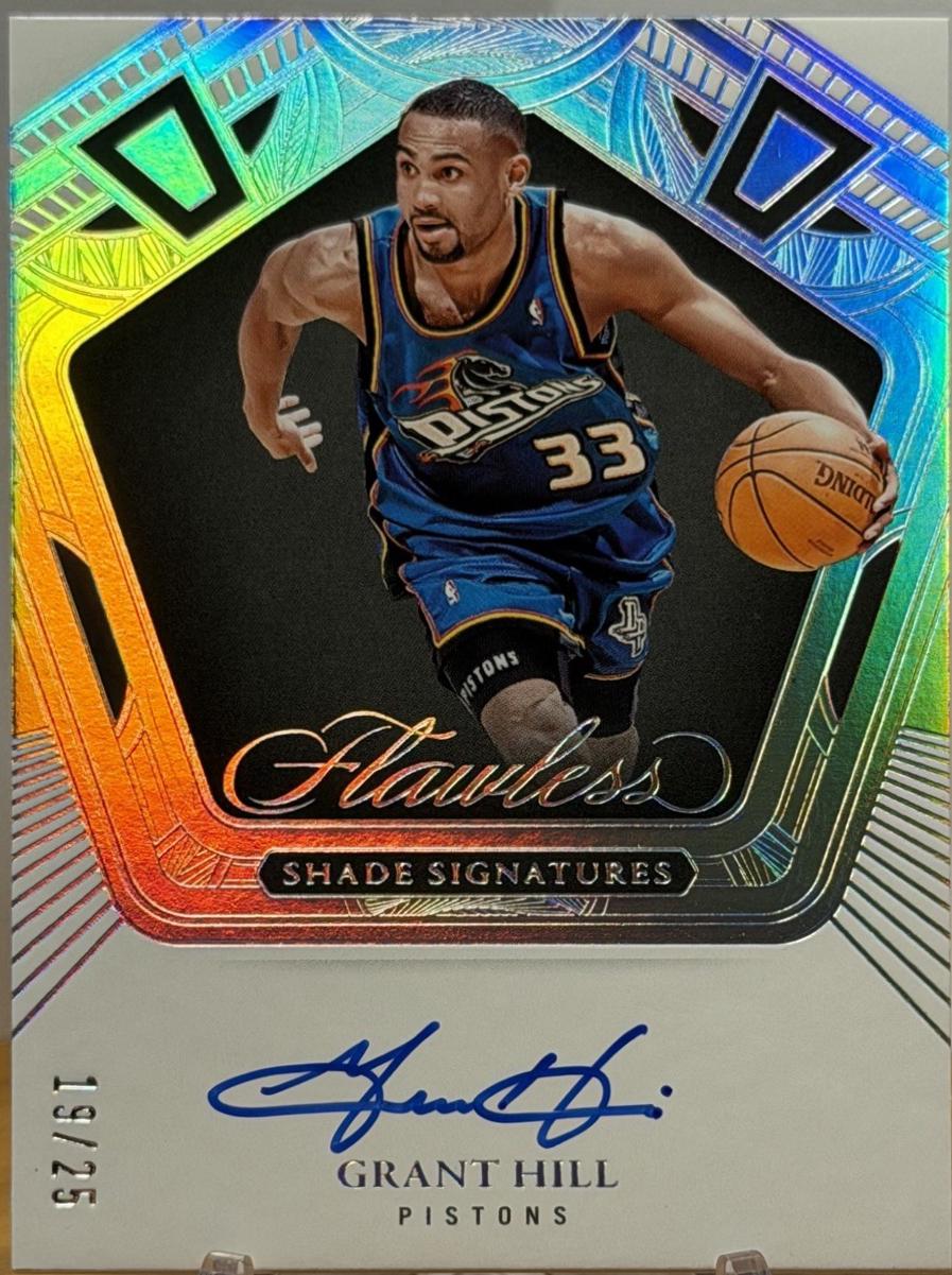 Grant Hill #7 2024 Panini Flawless Shade Signature Basketball