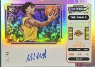 Max Christie #144V 2022 Panini Contenders Basketball