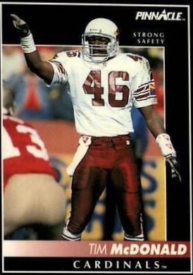 Tim McDonald #28 Football Cards 1992 Pinnacle