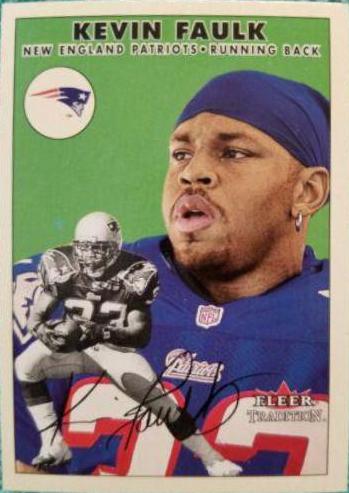 Kevin Faulk #9 Football Cards 2000 Fleer