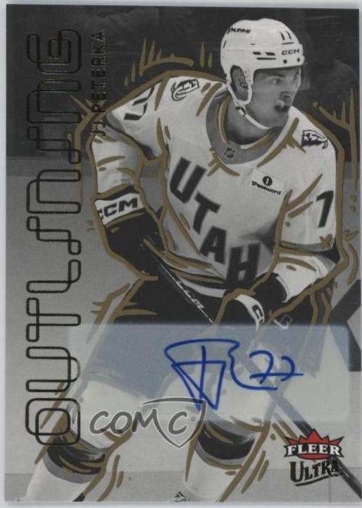 JJ Peterka #17 2025 Fleer Ultra Outlining Gold Autograph Hockey