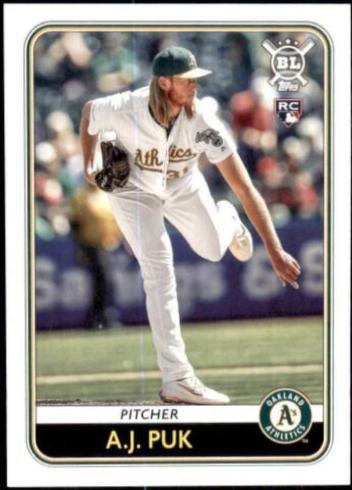 A.J. Puk #58 Baseball Cards 2020 Topps Big League