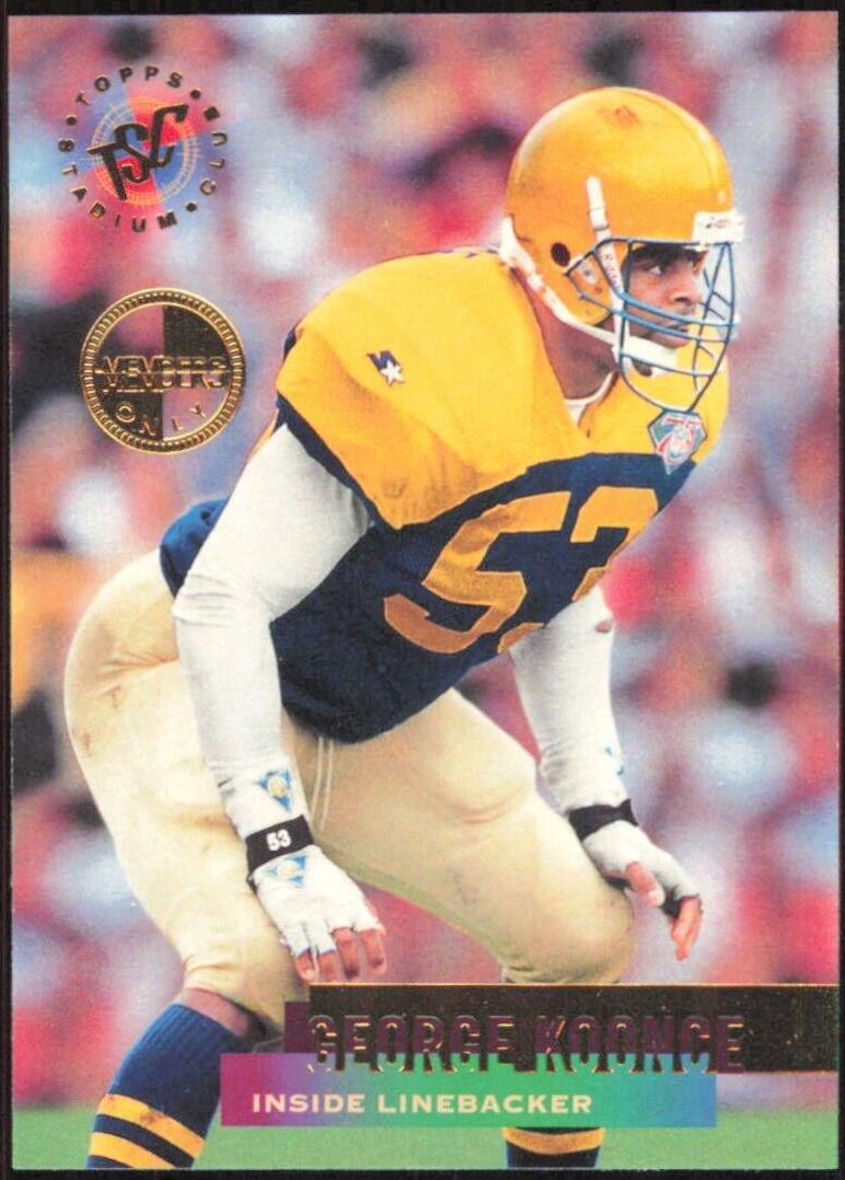 George Koonce #9 Football Cards 1995 Stadium Club