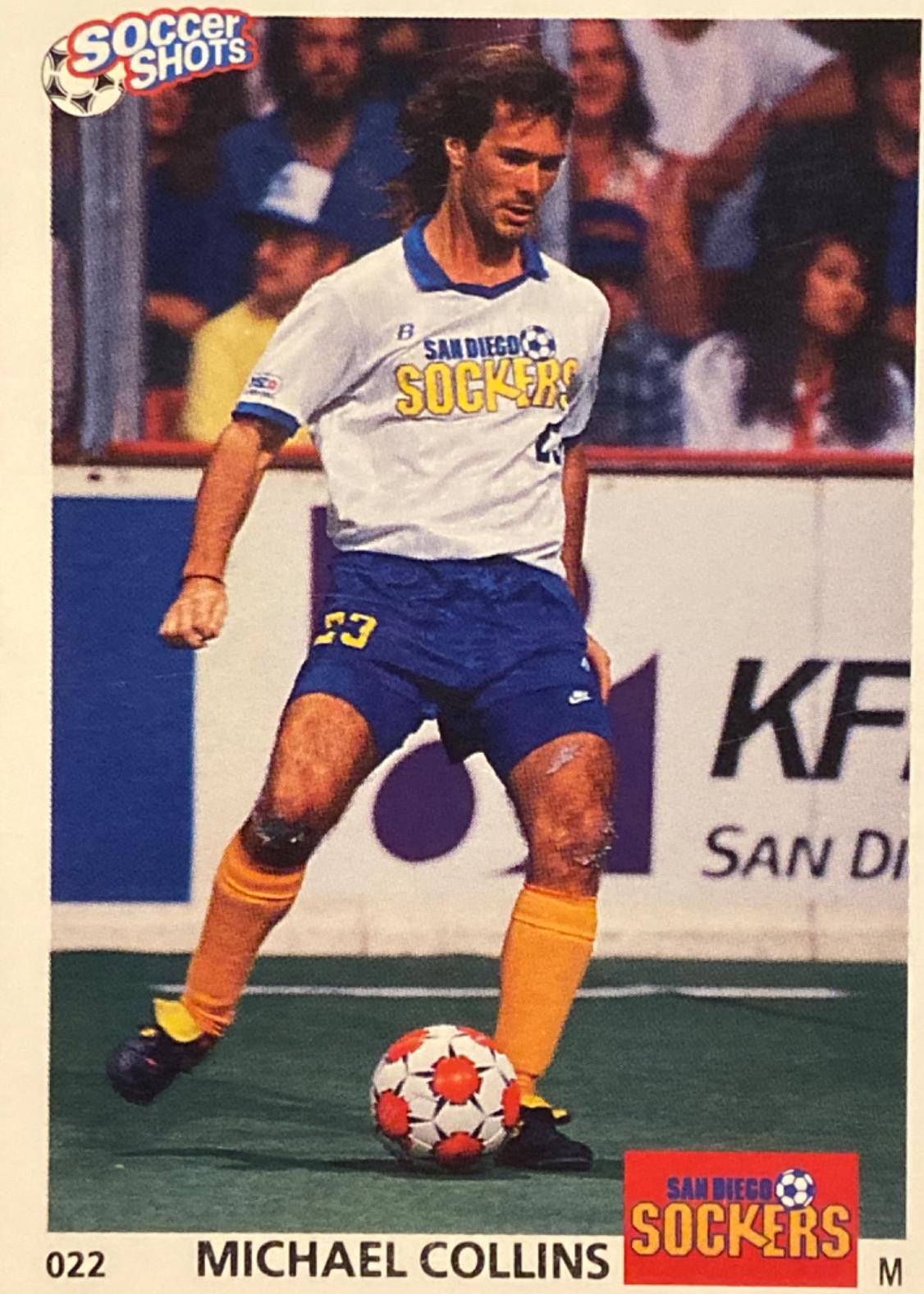 Michael Collins #22 Soccer Cards 1991 Soccer Shots MSL