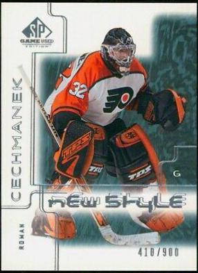 Roman Cechmanek #77 Hockey Cards 2000 SP Game Used
