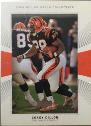 Corey Dillon #44 Football Cards 2003 Upper Deck Patch Collection