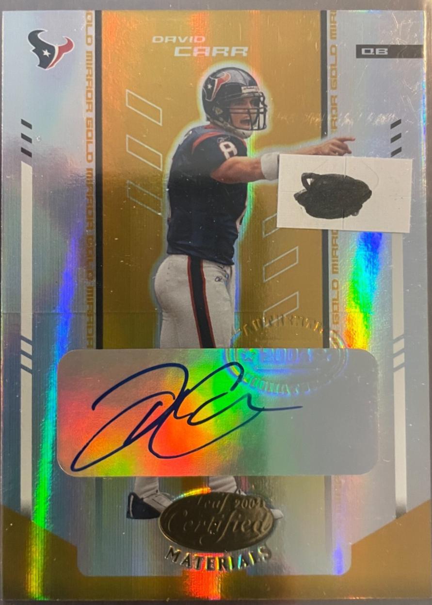 David Carr [Mirror Gold Autograph] #47