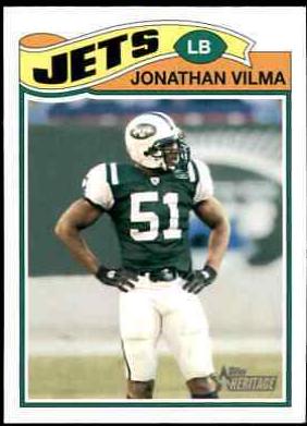 Jonathan Vilma #32 Football Cards 2005 Topps Heritage