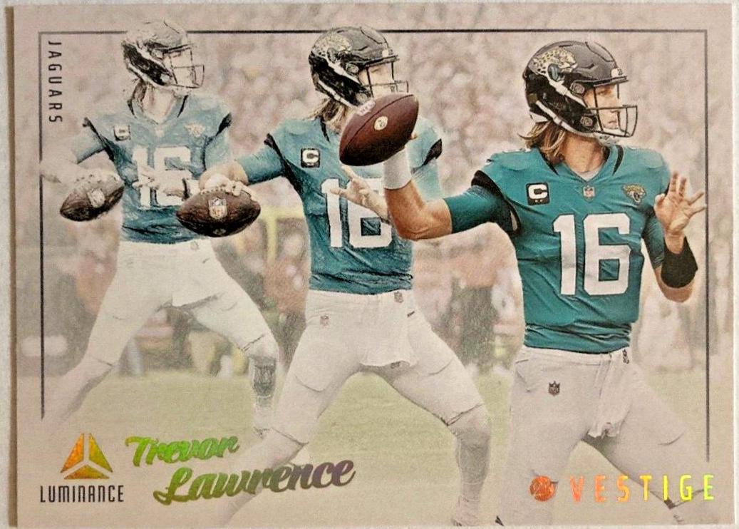 Trevor Lawrence #4 Football Cards 2023 Panini Luminance Vestige
