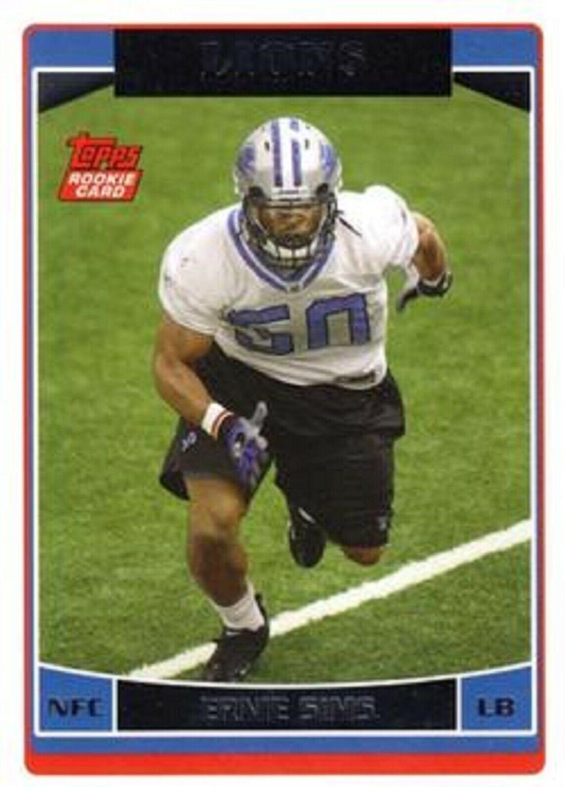 Ernie Sims #337 Football Cards 2006 Topps