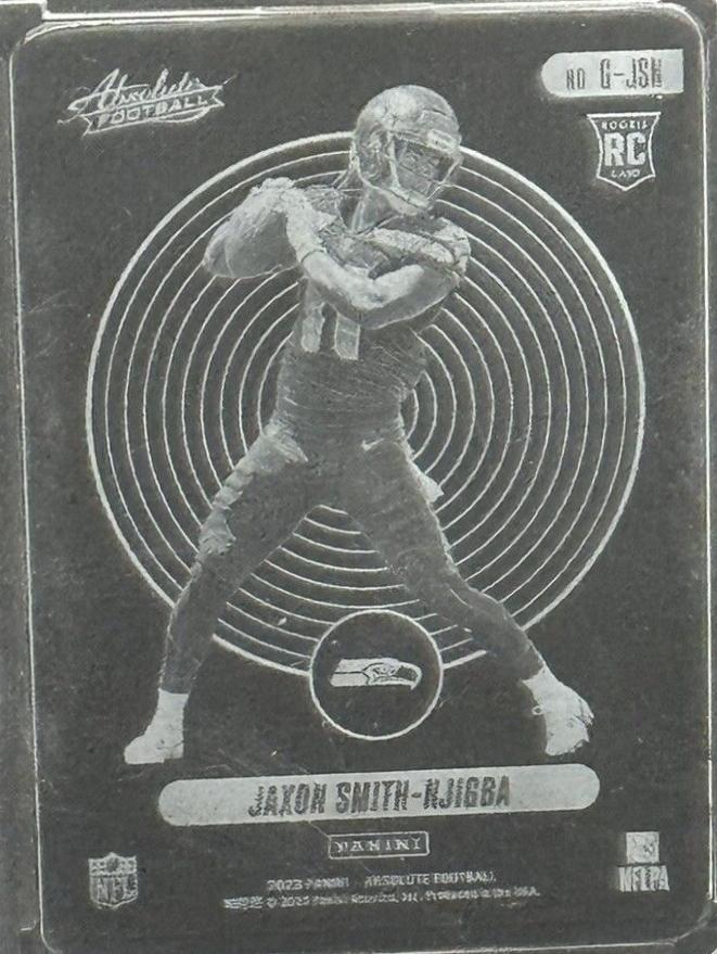 Jaxon Smith-Njigba #G-JSN Football Cards 2023 Panini Absolute Glass