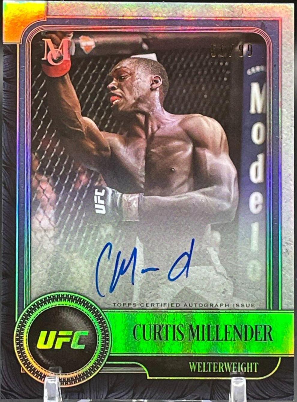 Curtis Millender #MA-CM Ufc Cards 2019 Topps UFC Museum Collection Autographs