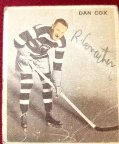Dan Cox #69 Hockey Cards 1933 World Wide Gum Ice Kings