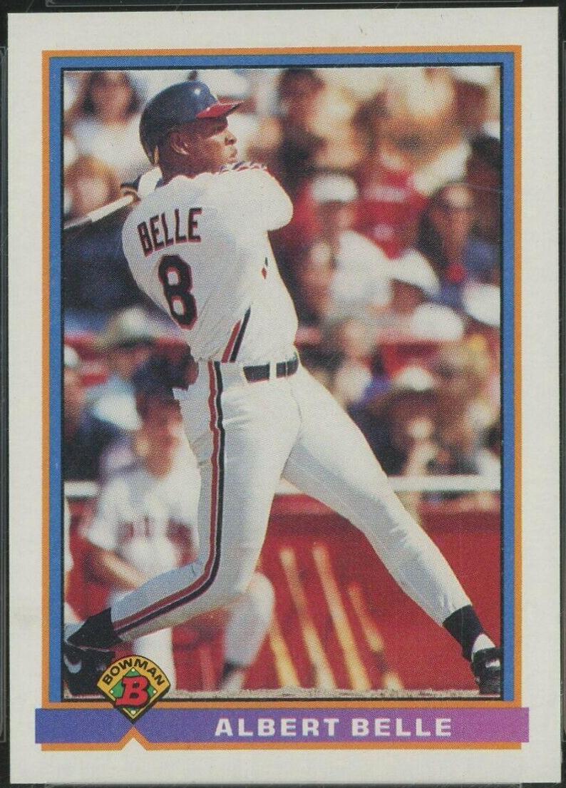 Albert Belle #81 Baseball Cards 1991 Bowman