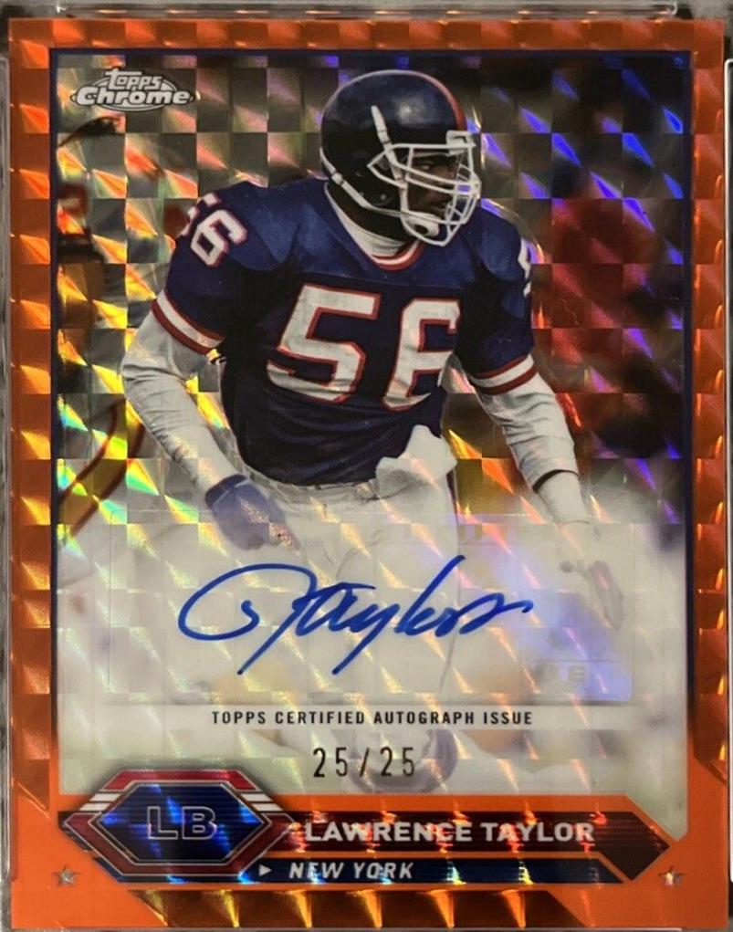 Lawrence Taylor #TCA-LT 2023 Topps Composite Chrome Autograph Football