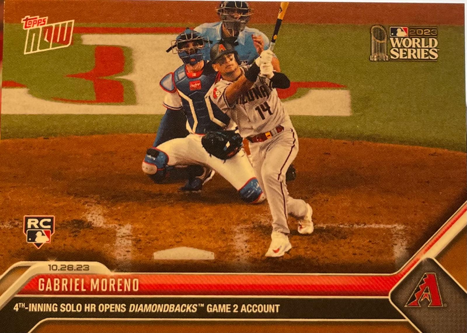 Gabriel Moreno #1054 Baseball Cards 2023 Topps Now