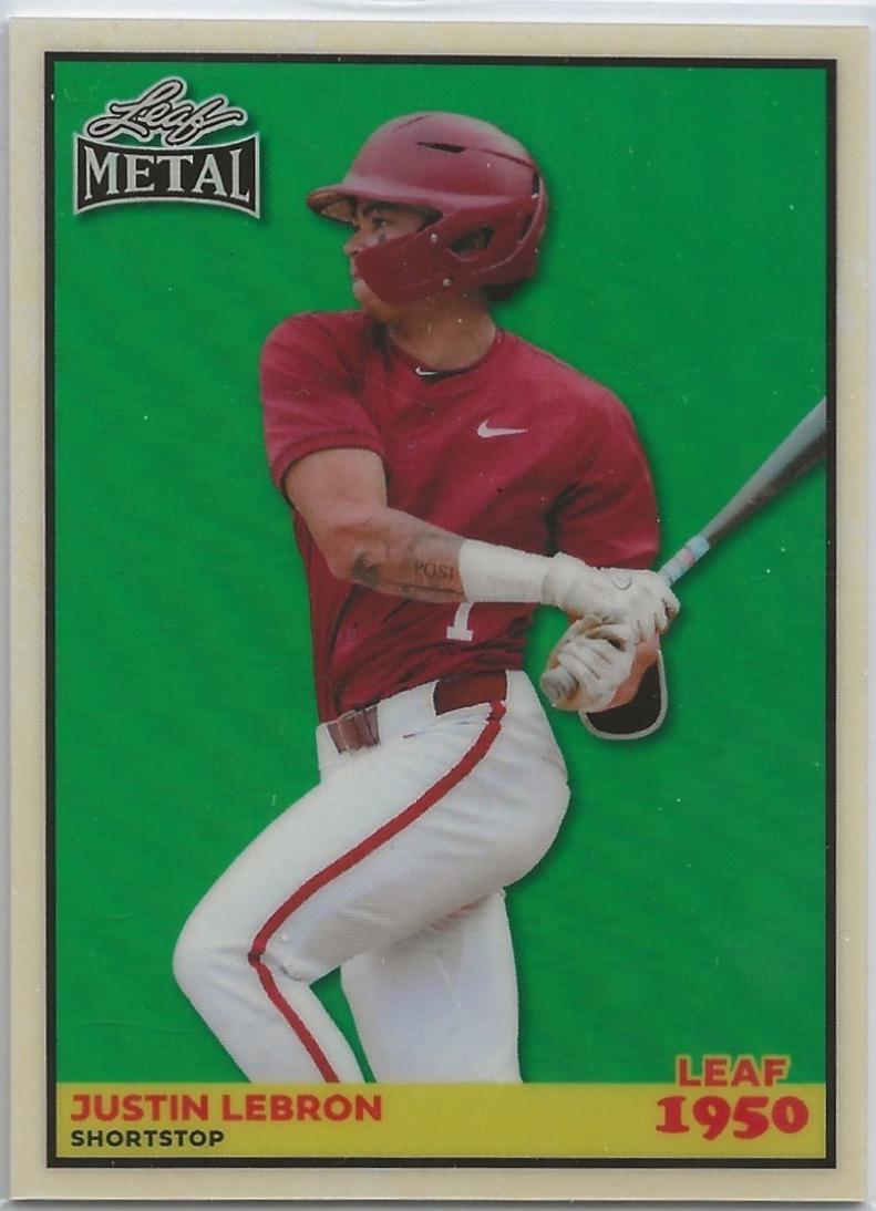 Justin Lebron #50B-41 2026 Leaf Metal 1950 Baseball