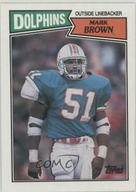 Mark Brown #245 Football Cards 1987 Topps