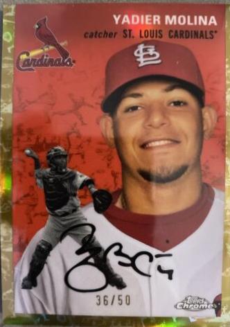 Yadier Molina [Cream Gold Refractor] #499