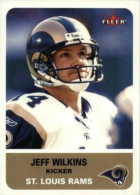 Jeff Wilkins #15 Football Cards 2002 Fleer
