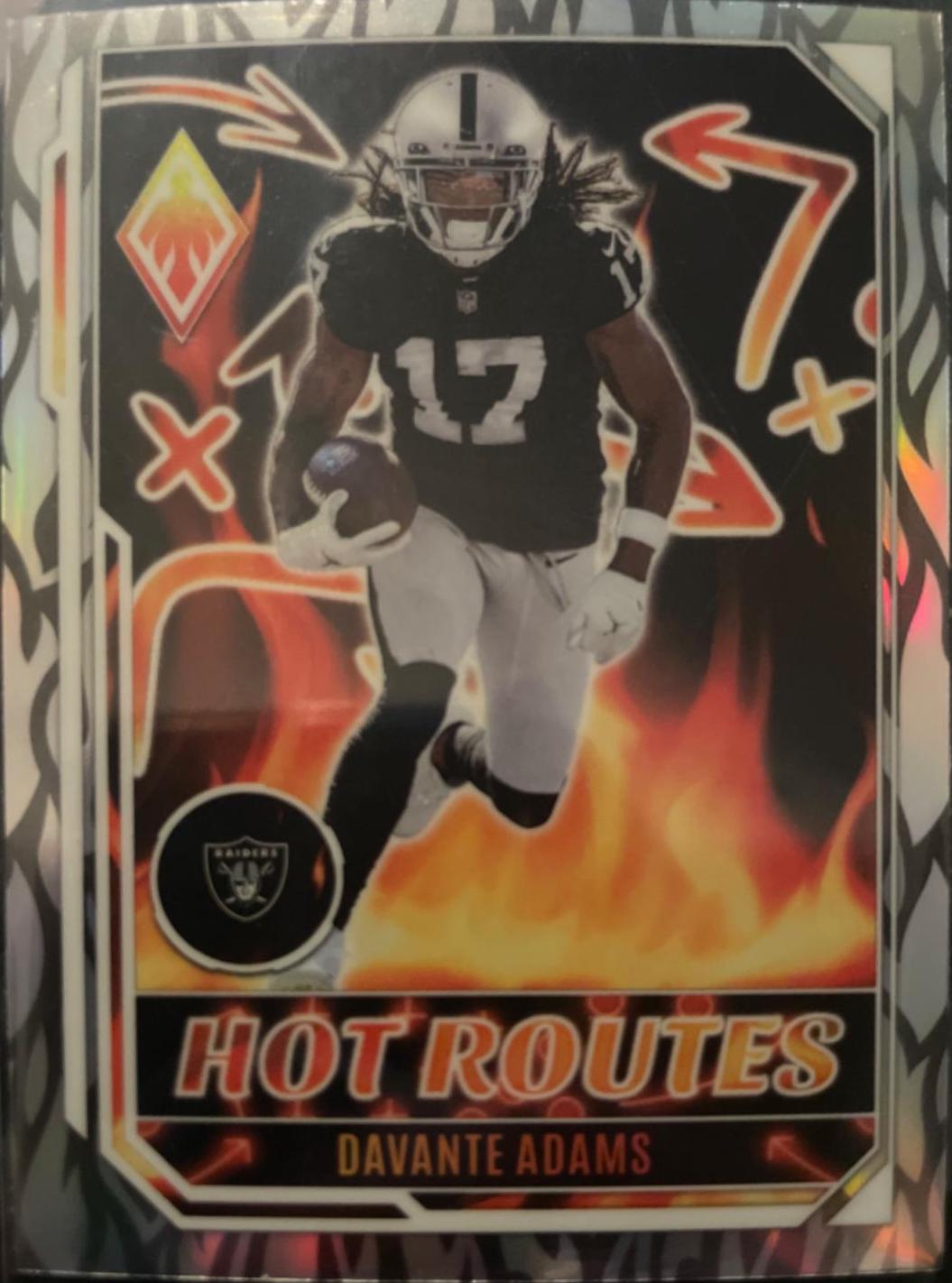 Davante Adams #HR-10 Football Cards 2022 Panini Phoenix Hot Routes