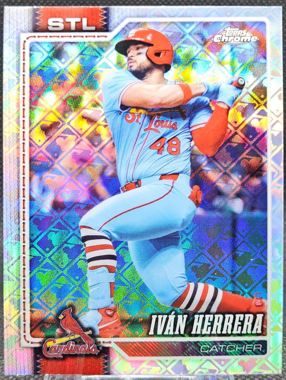 Ivan Herrera #82 2026 Topps Chrome Logofractor Baseball