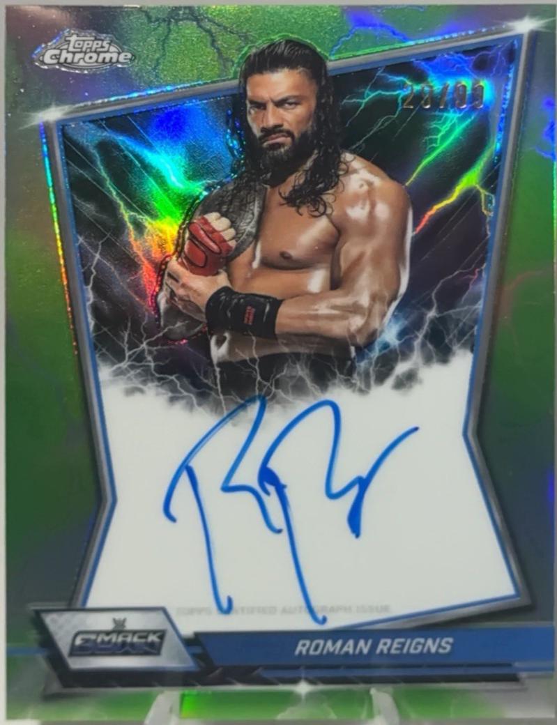 Roman Reigns [Green Refractor] #BBA-ROM