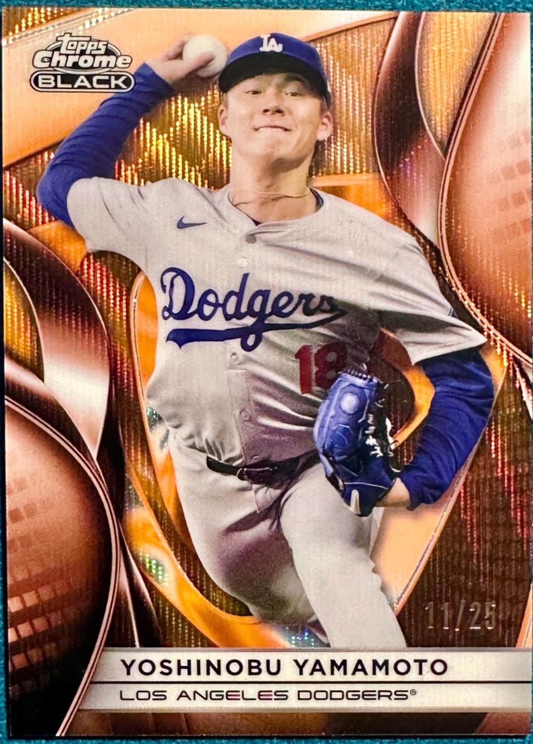 Yoshinobu Yamamoto [Orange Wave Refractor] #64 Prices | 2025 Topps