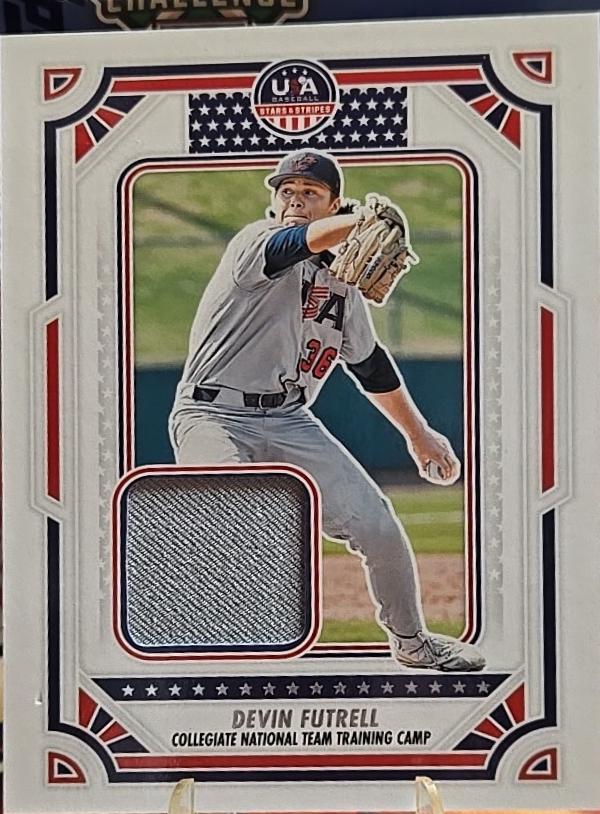 Devin Futrell #USA-DF 2024 Panini Stars & Stripes USA Materials Baseball
