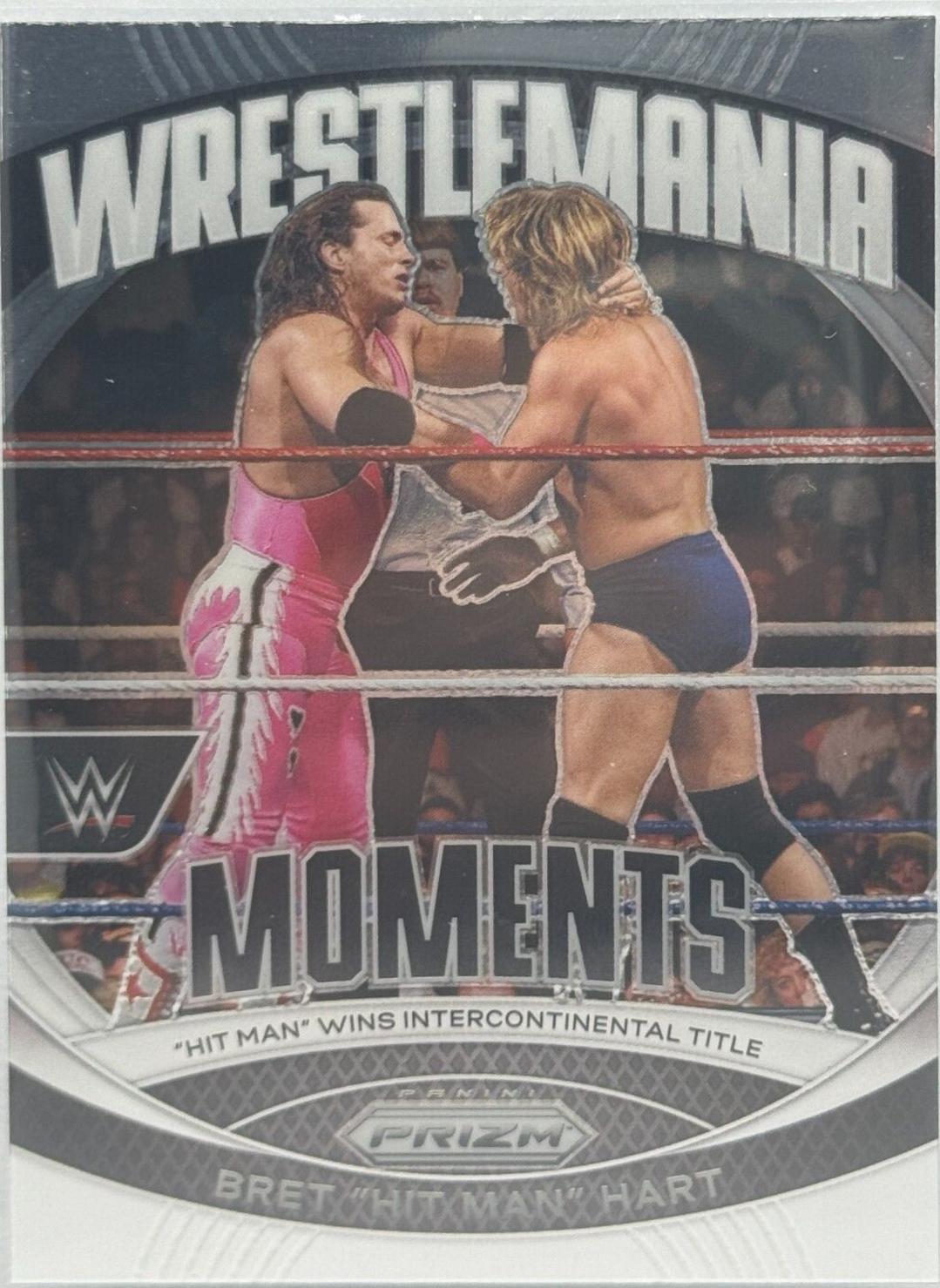 Bret Hit Man Hart #6 Wrestling Cards 2024 Panini Prizm WWE WrestleMania Moments
