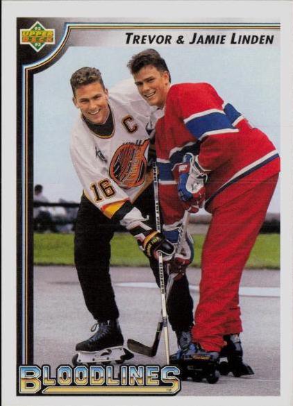 Trevor & Jaime Linden #38 1992 Upper Deck Hockey