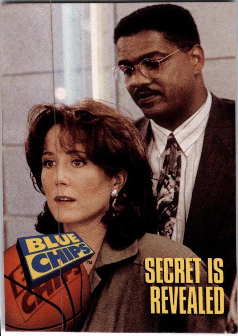 Secret Is Revealed #32 Basketball Cards 1994 SkyBox Blue Chips