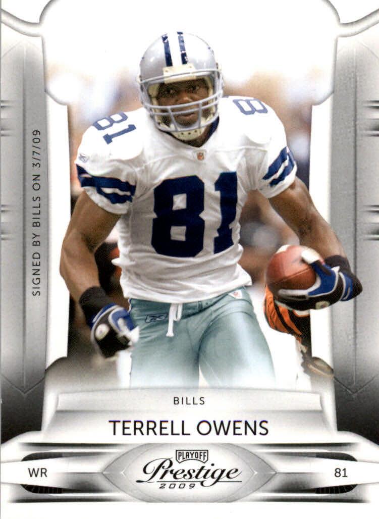 Terrell Owens #28 Football Cards 2009 Playoff Prestige