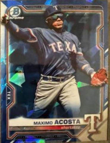 Maximo Acosta #BCP-163 2021 Bowman Chrome Sapphire Prospects Baseball