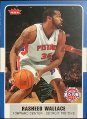 Rasheed Wallace #6 Basketball Cards 2007 Fleer Prices