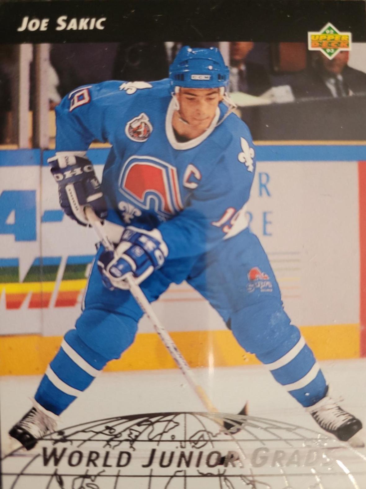 Joe Sakic #WG8 Hockey Cards 1992 Upper Deck World Junior Grads