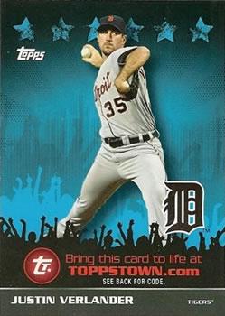 Justin Verlander #TTT59 Baseball Cards 2009 Topps Toppstown