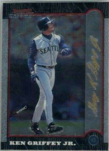 Ken Griffey Jr. #52 Baseball Cards 1999 Bowman Chrome Gold